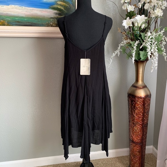 Lily Rose Black Spaghetti Strap Dress Size Medium - Picture 6 of 17